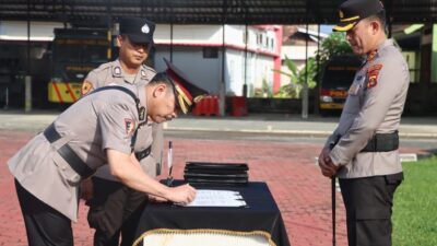 Kapolres Muba AKBP Ruri Prastowo Pimpin Sertijab Wakapolres hingga Empat Kapolsek, Ini Daftar Pejabat Baru