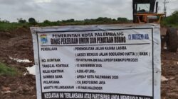 Mangkrak !! Rp4,9 Miliar Digelontorkan, Jalan Tak Tuntas: Proyek Kasiba–Lasiba Palembang Disorot, Dugaan Penyimpangan Mencuat