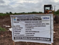 Mangkrak !! Rp4,9 Miliar Digelontorkan, Jalan Tak Tuntas: Proyek Kasiba–Lasiba Palembang Disorot, Dugaan Penyimpangan Mencuat
