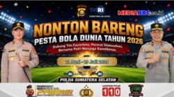 Polda Sumsel Gelar Nobar Piala Dunia 2026, Perkuat Ruang Silaturahmi dan Kamtibmas Presisi