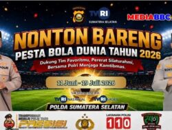 Polda Sumsel Gelar Nobar Piala Dunia 2026, Perkuat Ruang Silaturahmi dan Kamtibmas Presisi