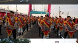 Penampilan Drumband AWB Polda Sumsel memukau pengunjung Car Free Day