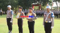 Polres Banyuasin Laksanakan Upacara PTDH Dua Personel sebagai Bentuk Penegakan Disiplin