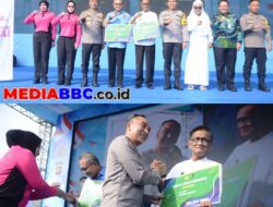 Ketua PWI Sumsel Terima Kartu VIP RS Bhayangkara Bakti Sosial dan Kesehatan HUT ke 80 Bhayangkara