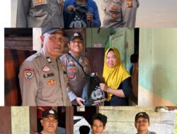 Kapolda Sumsel Dorong Jajaran Hadir Membantu Masyarakat, Polsek Lalan Salurkan Bantuan Sembako Door to Door