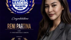 Raih Asia Impact Leaders Awards 2026,Reni Partina : Bukti Kepemimpinan Visioner Perempuan Indonesia Mendunia