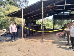 Polsek Sanga Desa Grebek 3 Dapur Minyak Ilegal di Keban I: 8 Pekerja Diciduk, 3 Pemilik Kabur