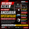 BPK Bongkar Dugaan Anggaran Fiktif & Mark-Up, kegiatan Di SETDA Banyuasin Ugal Ugalan Di Tengah Efisiensi,Jadi Sorotan Publik!