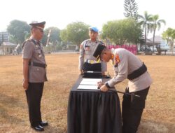 Polres Banyuasin Gelar Sertijab Sejumlah Pejabat, Kapolres Banyuasin Tekankan Profesionalitas dan Pengabdian