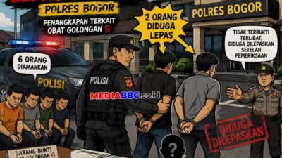 Enam Orang Diamankan dalam Penindakan Obat Keras di Parung Panjang, Dua Orang Kemudian Dilepas