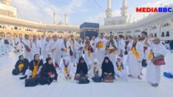 129 Jamaah Umrah Asal Palembang Tuntaskan Tawaf Wada, PMPB: Doa untuk Ketum Yusuf Malaya