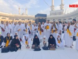 129 Jamaah Umrah Asal Palembang Tuntaskan Tawaf Wada, PMPB: Doa untuk Ketum Yusuf Malaya