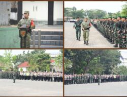Danrem 044/Gapo Pimpin Langsung Gelar Pasukan Pengamanan Kunker Presiden RI
