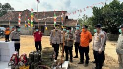 Kunjungi Posko Karhutla 04 Sako, Kapolres Banyuasin Beri Dukungan dan Apresiasi kepada Petugas