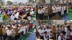 Kemarau Ekstrem, Forkopimcam Rambutan dan Warga Banyuasin Gelar Shalat Istisqa