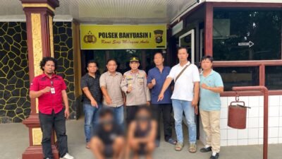 Polsek Banyuasin I Amankan Dua Tersangka pencuri Kabel PLN,Warga Alami 18 Jam Tanpa Listrik 