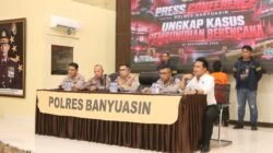 Polres Banyuasin Gelar Press Conference, Ungkap Kasus Pembunuhan Dua Perempuan Setelah Lima Tahun