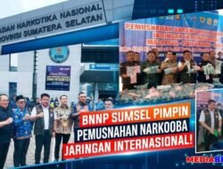 BNNP Sumsel Musnahkan 45,5 Kg Sabu Jaringan Malaysia–Palembang–PALI, Puluhan Ribu Ekstasi Ikut Diblender