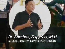 *SP3 TERBIT ! Kliennya Tidak Terbukti Serobot Tanah, Dr. Sambas Kuasa Hukum Prof. Hj Sunah Siapkan Laporan Balik Pidana dan Gugat Perdata*