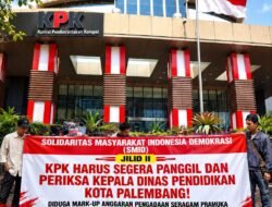 SMID GELAR AKSI DI KPK RI, DESAK PEMERIKSAAN MENYELURUH PENGADAAN Rp30 MILIAR DI DINAS PENDIDIKAN KOTA PALEMBANG