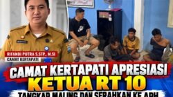 Empat Kali Serahkan Terduga Pencuri ke Polisi, Camat Kertapati Apresiasi Ketegasan Ketua RT 10