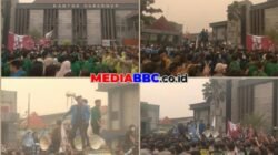 BEM SI Sumsel Geruduk Kantor Gubernur, Suarakan “Sumbagsel Gelap” dan Desak Penanganan Karhutla