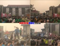 BEM SI Sumsel Geruduk Kantor Gubernur, Suarakan “Sumbagsel Gelap” dan Desak Penanganan Karhutla