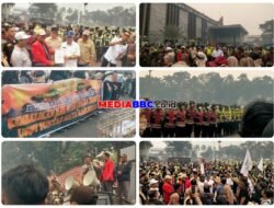 Gelar Aksi di Kantor Gubernur, Puluhan Massa GBR Sriwijaya Tuntut Penanganan Konkret Bencana Kabut Asap di Sumsel