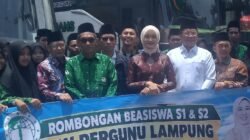 Wagub Lampung dan Kemenag Hadiri Pelepasan Penerima Beasiswa S-1 dan S-2 Pergunu Lampung ke UAC Mojokerto