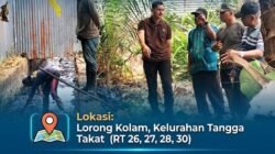 Camat SU II Oscar Kawal Normalisasi Drainase Tangga Takat, Antisipasi Banjir Sebelum Musim Hujan