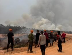 Tim Gabungan Padamkan Titik Api Karhutla di Desa Gasing, Banyuasin