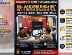 Bual Janji Manis Hingga 2027, Kholid Mufrih Terancam Pasal Penipuan dan Penggelapan Dana Umrah