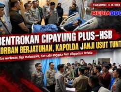 Kapolda Sumsel Tegaskan Penanganan Profesional Pascabentrokan Cipayung Plus dan Ormas HSB