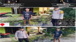 Dukung Swasembada Pangan, Bhabinkamtibmas  Polsek Banyuasin II  Aiptu Joni Setiawan Ajak Warga Sulap Pekarangan Jadi Lahan Produktif