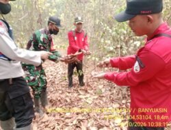 Patroli Terpadu di Desa Pulau Muning, Tim Gabungan Sosialisasikan Pencegahan Karhutla