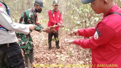 Patroli Terpadu di Desa Pulau Muning, Tim Gabungan Sosialisasikan Pencegahan Karhutla