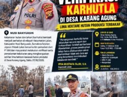 Kapolsek Lalan Turun Langsung Verifikasi Karhutla di Karang Agung, Lima Hektare Hutan Produksi Terbakar