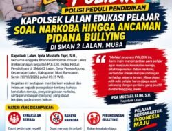 Kapolsek Lalan Ipda Mustafa Fajri Turun ke SMAN 2 Lalan, Edukasi Pelajar soal Narkoba hingga Ancaman Pidana Bullying
