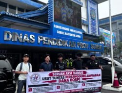 Usut Tuntas Pertanggungjawaban Dana BOSP, KAMUS Geruduk Dinas Pendidikan Provinsi Sumatera Selatan