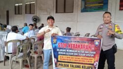 Bhabinkamtibmas Polsek Talang Kelapa Imbau Warga Cegah Karhutla