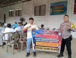 Bhabinkamtibmas Polsek Talang Kelapa Imbau Warga Cegah Karhutla