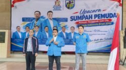 Ketum DPP KNPI Saad Budiman Lubis Bersama Jajaran Gelar Apel Sumpah Pemuda ke-98 Di Plataran Gedung DPP KNPI