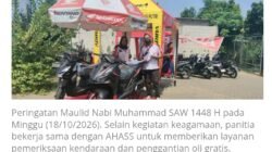 Maulid Nabi di Masjid Ar-Rahmah Cileungsi, Ada Lomba Santri hingga Servis Motor Gratis